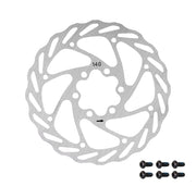 Disc Frana Force-4 140mm 6 gauri argintiu