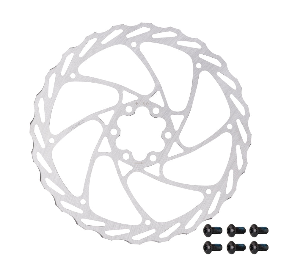 Disc Frana Force-4 180mm 6 gauri argintiu