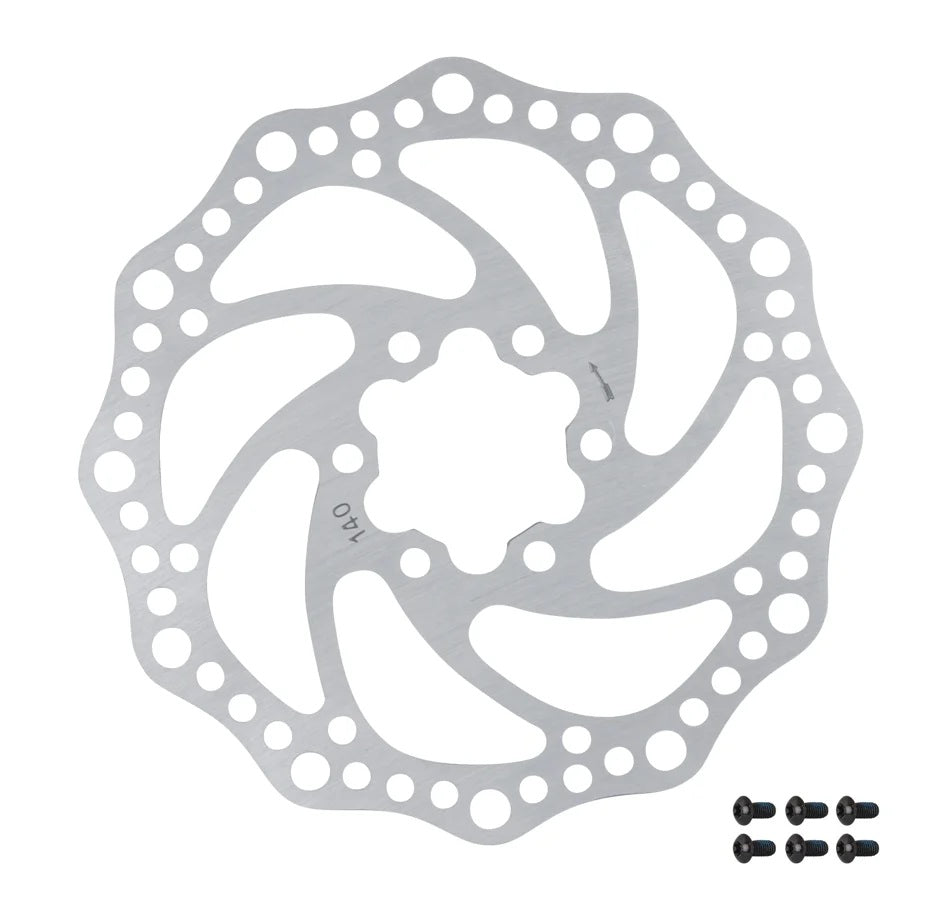Disc frana Force-6 140mm, 6 gauri, argintiu