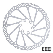 Disc frana Force-7 180mm, 6 gauri, argintiu
