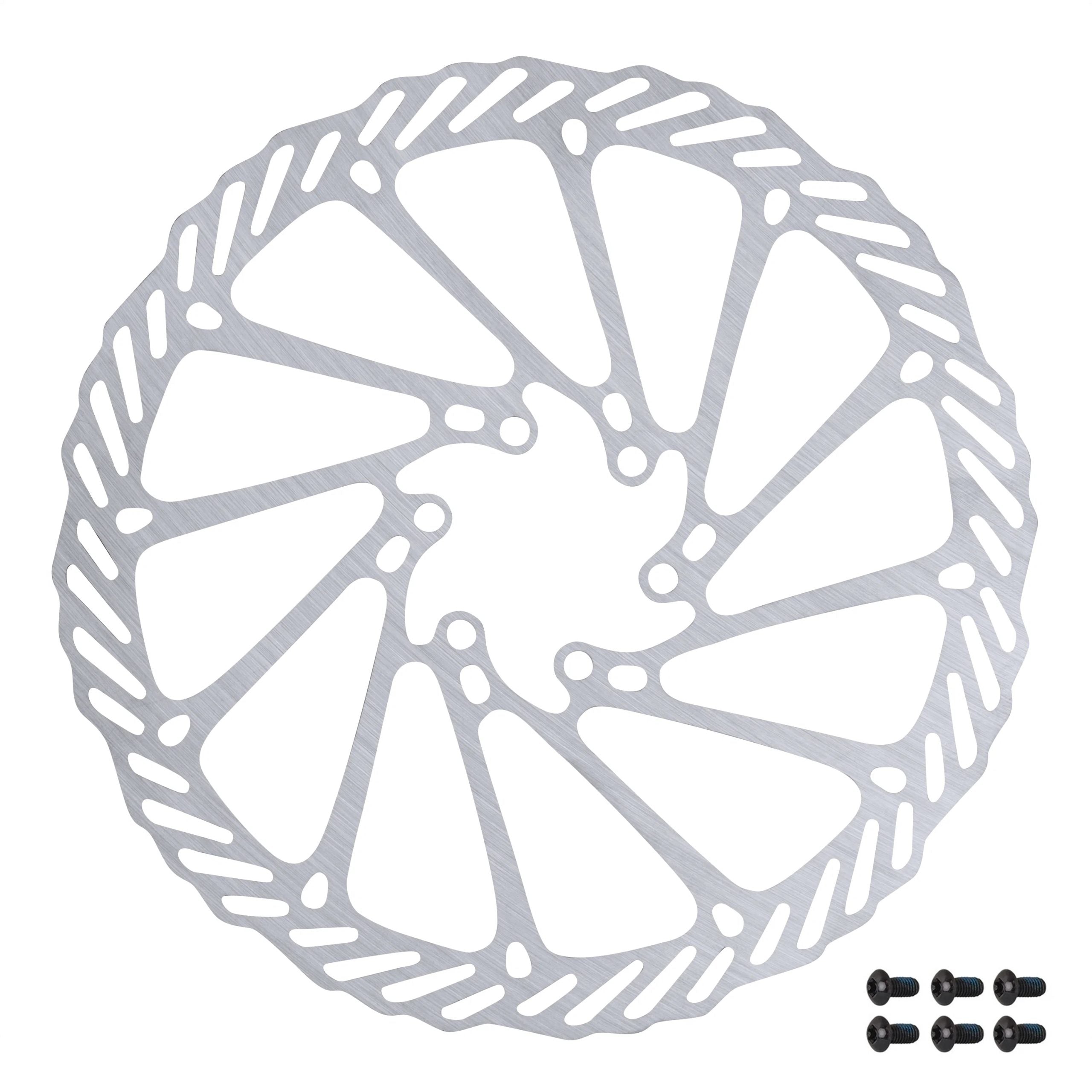 Disc frana Force-7 180mm, 6 gauri, argintiu