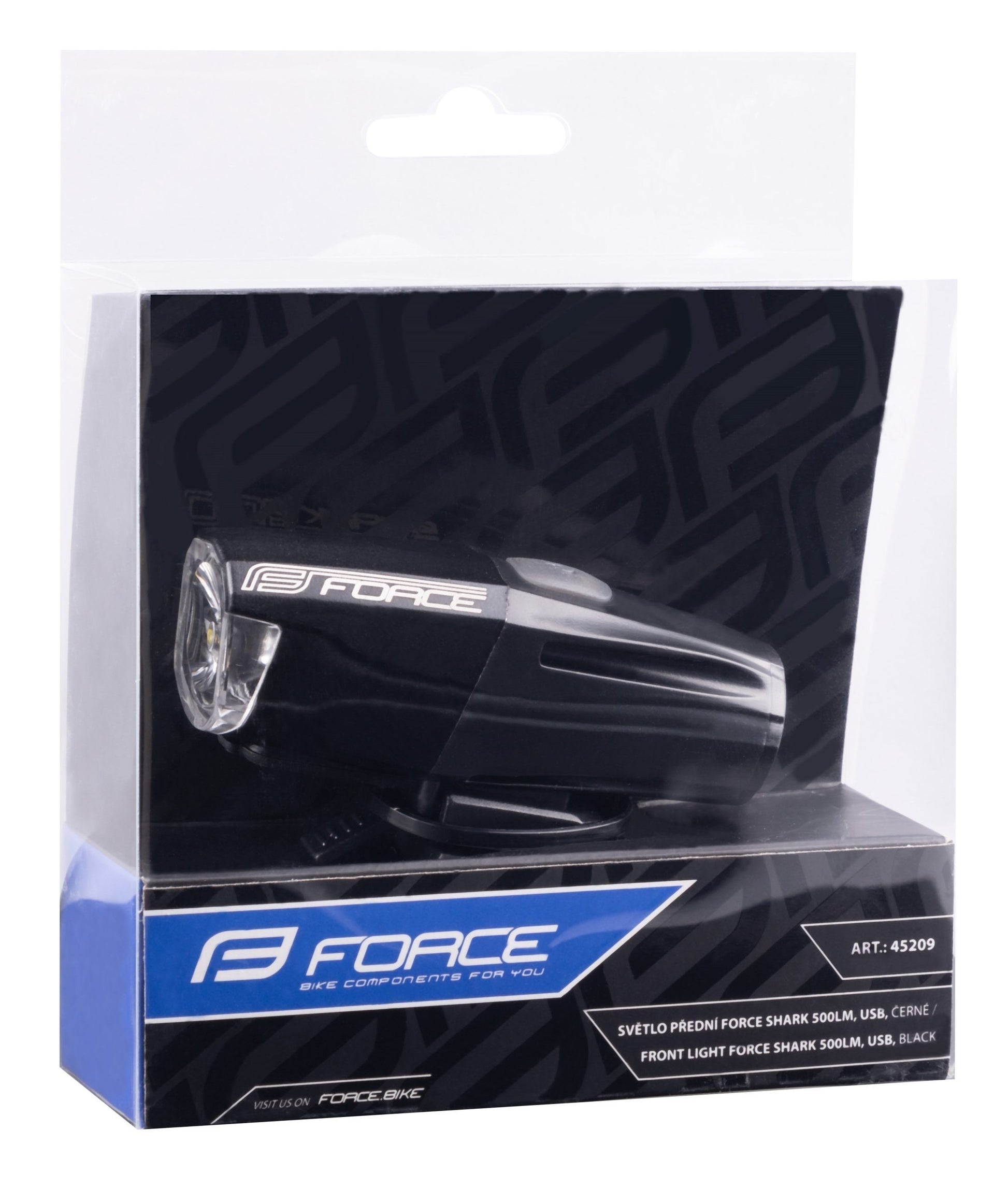 far fata force shark usb 500lm negru negru 1 scaled