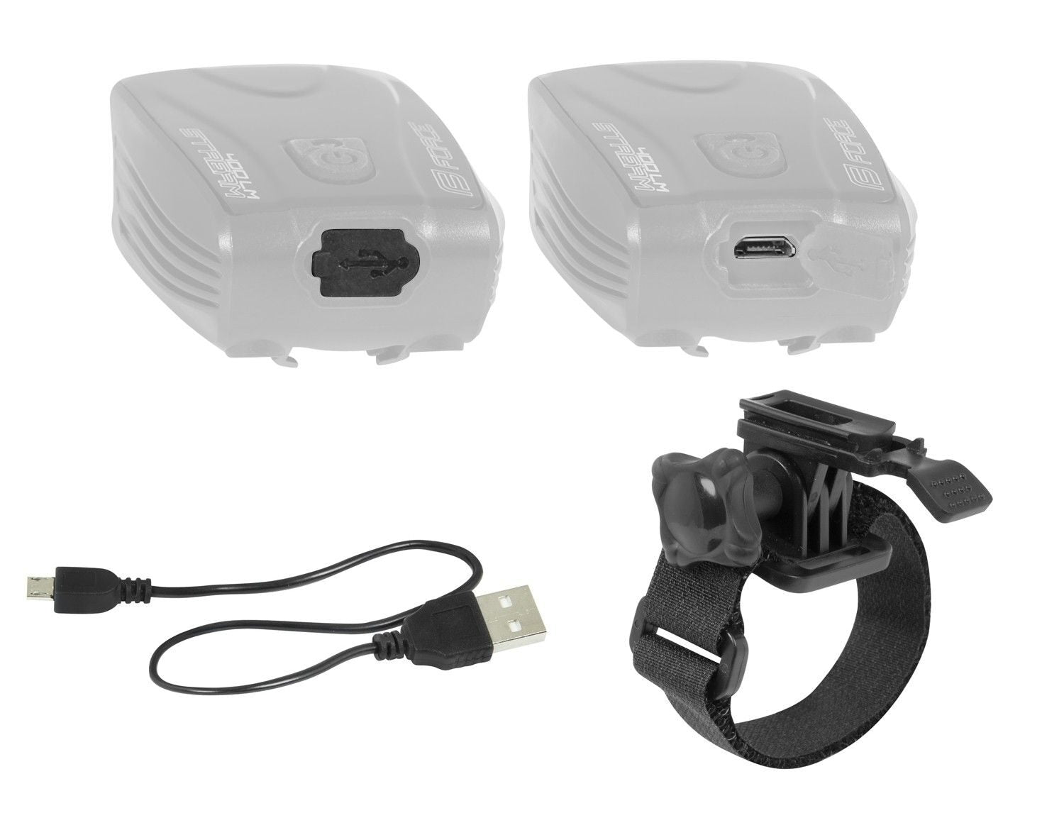 far fata force stream 400lm usb negru 2