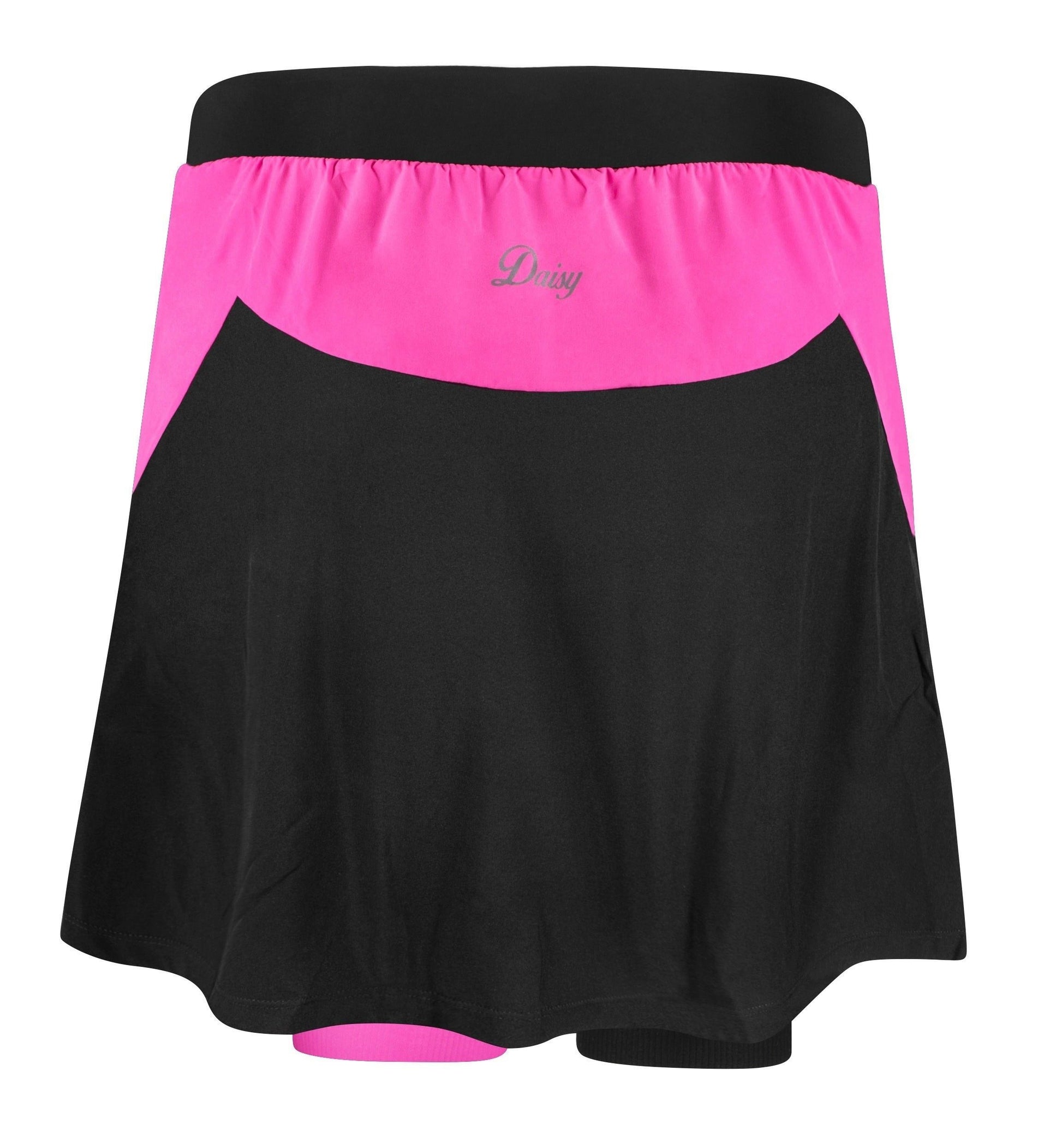 fusta cu pantaloni scurti cu bazon force daisy negru roz s 1