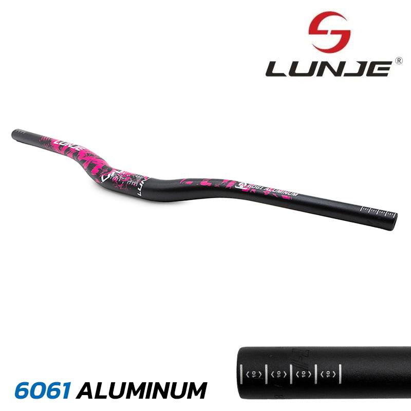 Ghidon 720mm cu rise 25mm negru/roz