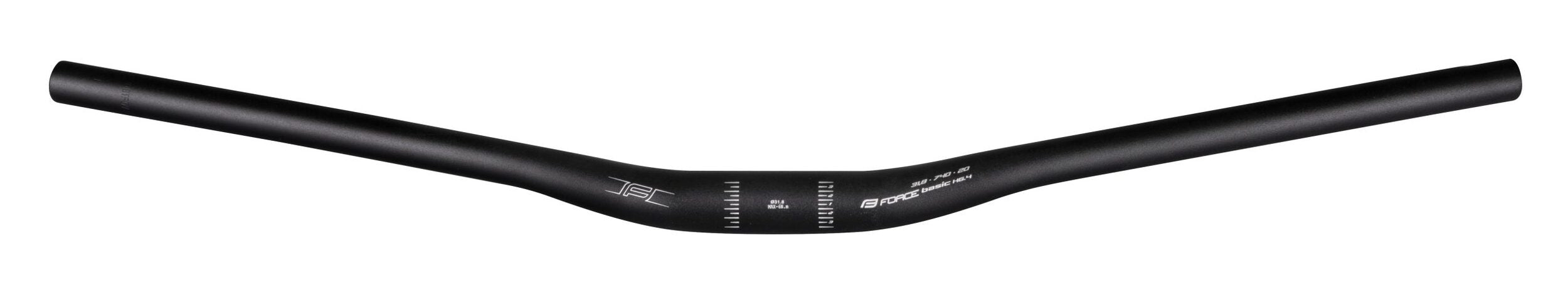 ghidon force basic h64 rised 318 740mm al negru mat scaled