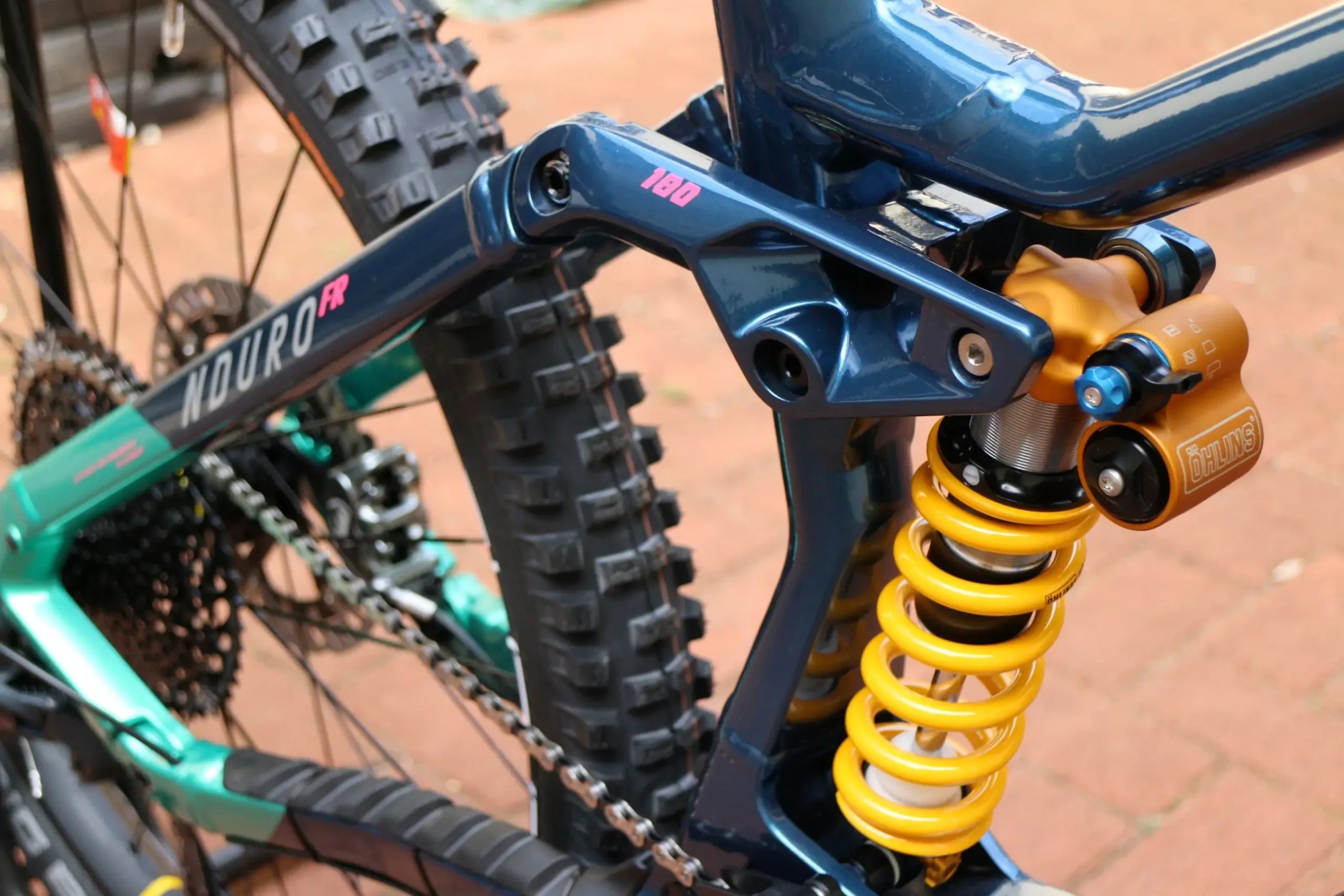haibike nduro 8 freeride 2023 mountain bike bluepurpleyellow b scaled 2