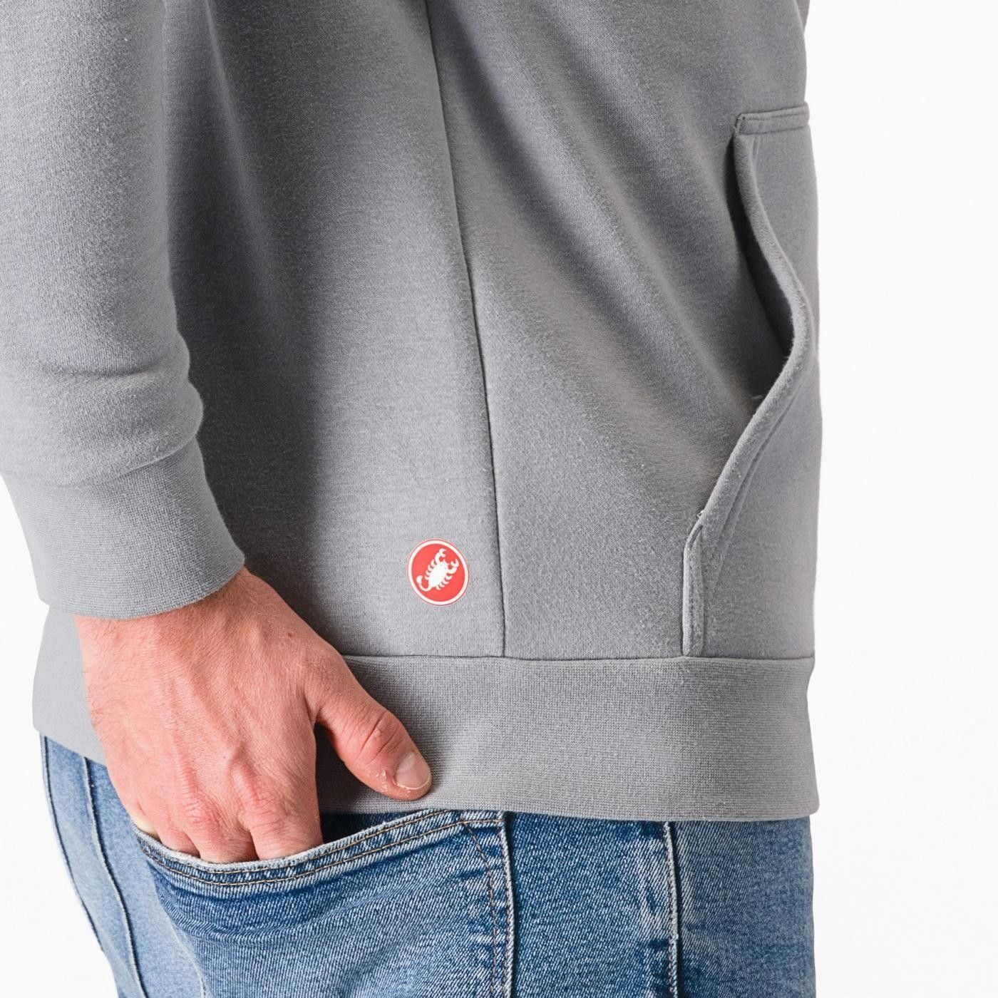 hanorac castelli classico hoodie gri m 3