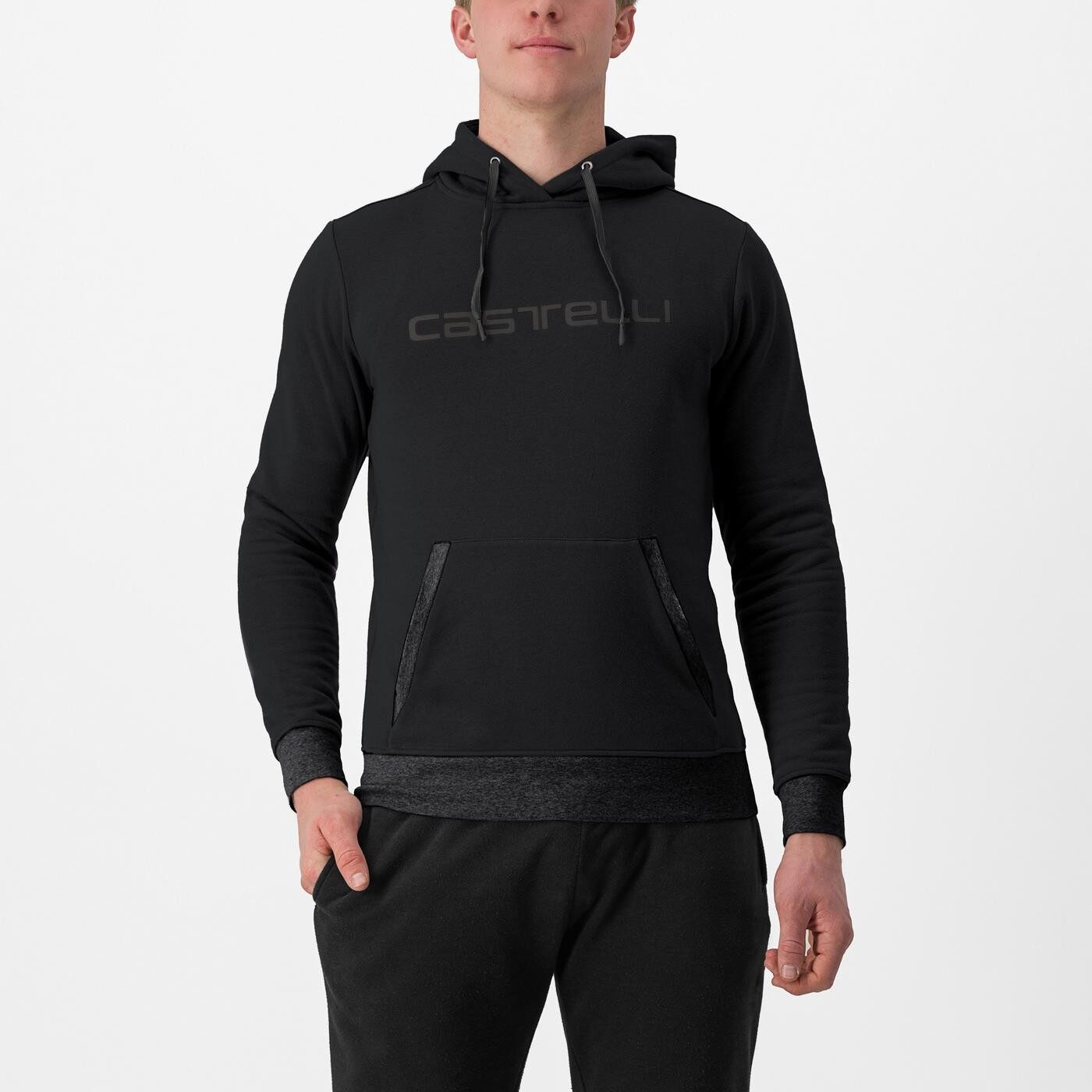 hanorac castelli logo hoodie negru xl