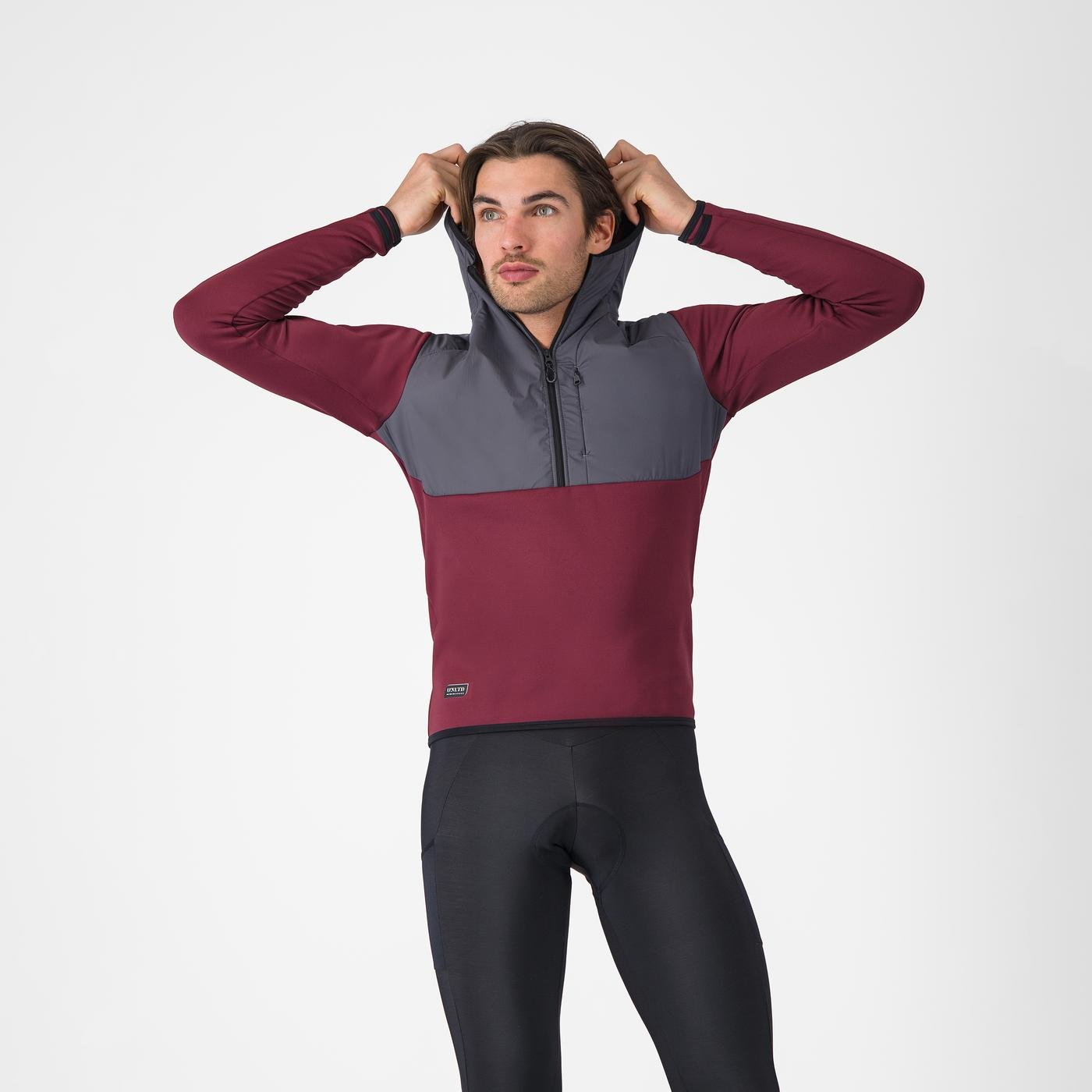 Hanorac Castelli UNLTD Roam Hoodie Visiniu/Gri XL