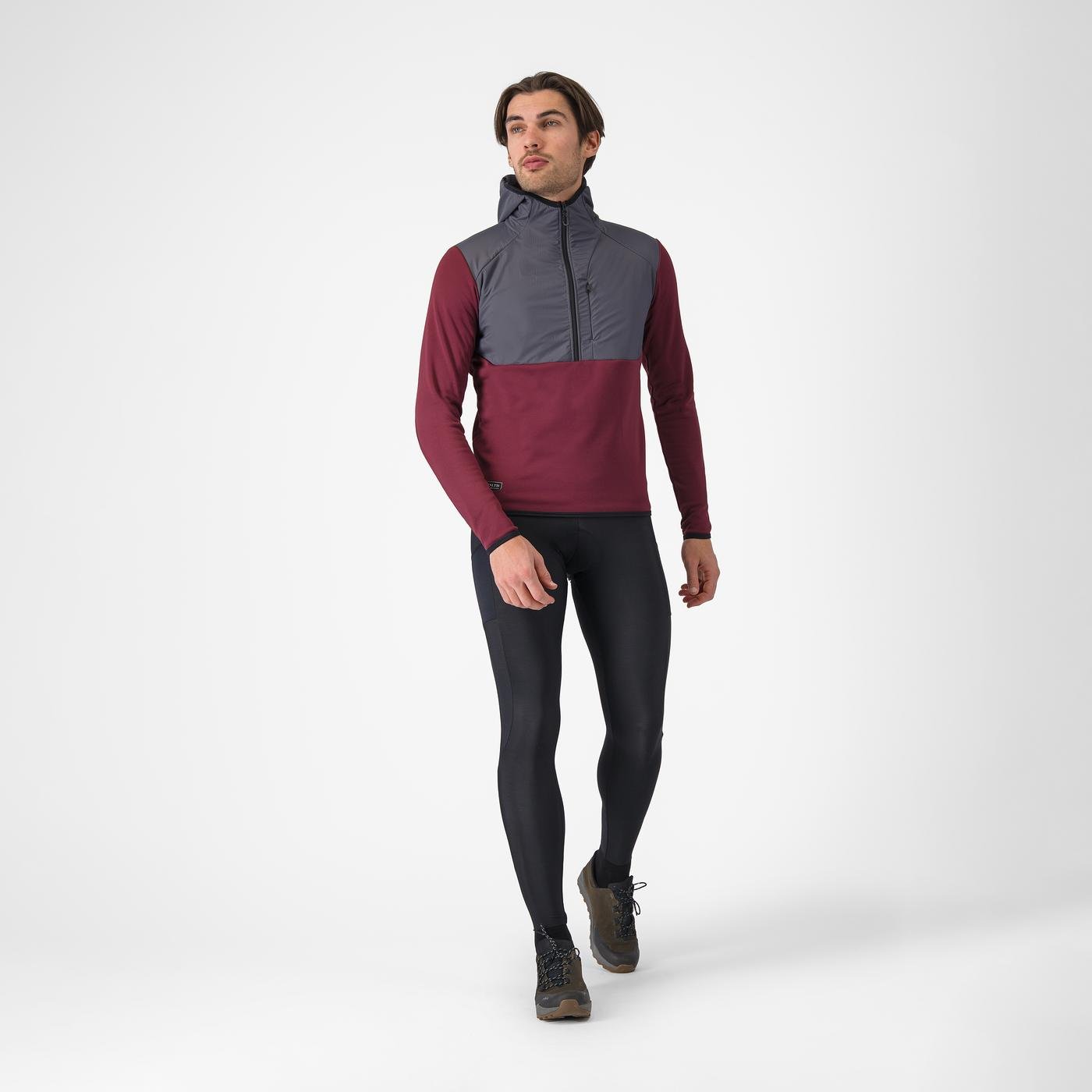 Hanorac Castelli UNLTD Roam Hoodie Visiniu/Gri XXXL