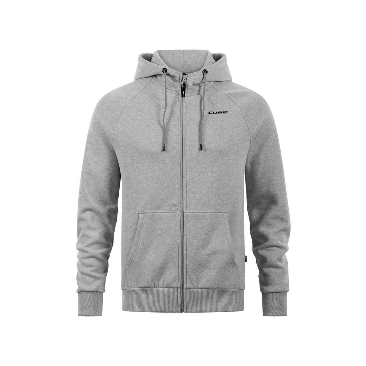 Hanorac CUBE Organic Zip Hoodie Classic Light Grey Melange