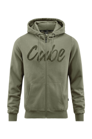 Hanorac CUBE Organic Zip Hoodie Olive