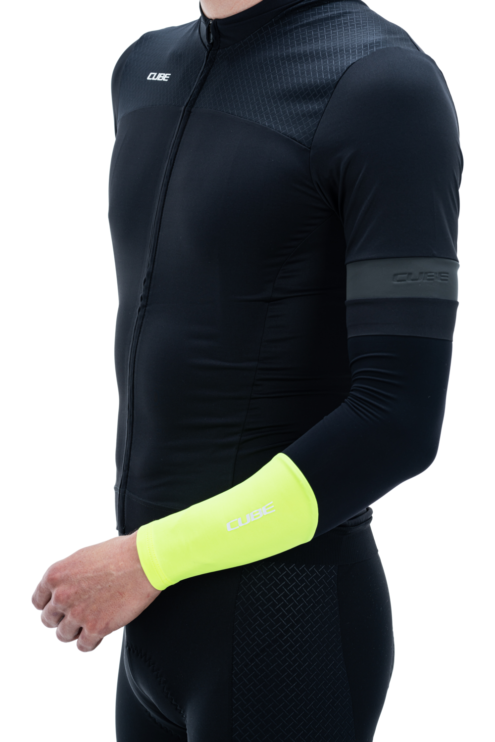 Incalzitoare Brate CUBE Arm Warmers Safety Neon Yellow