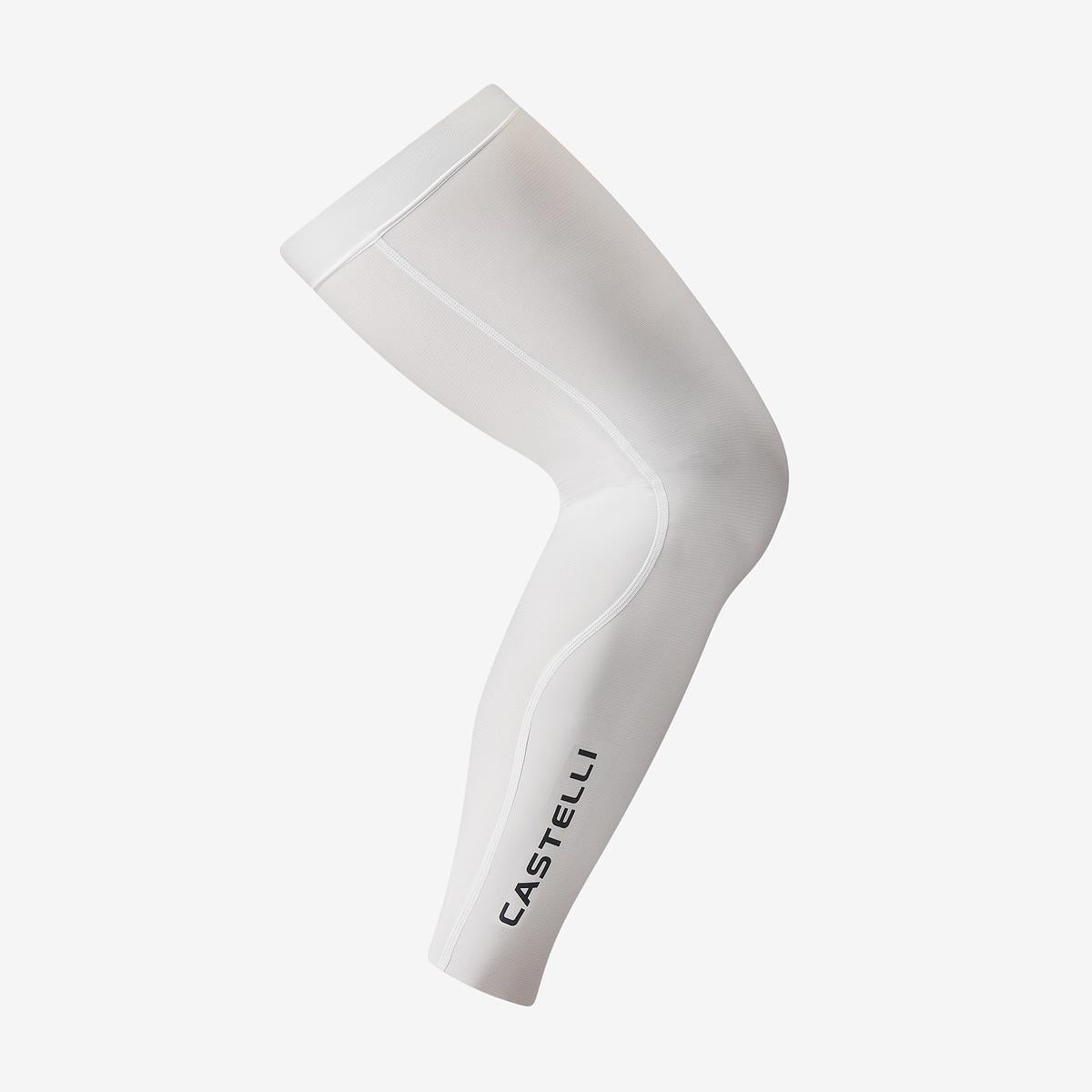 Incalzitoare picioare Castelli UPF 50+ Leg 3, unisex, alb XL