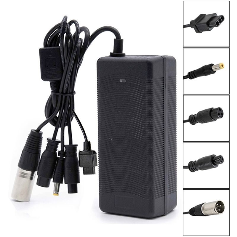 incarcator baterie trotineta 48v 2a gx16 gx12 dc55mm xlr niu