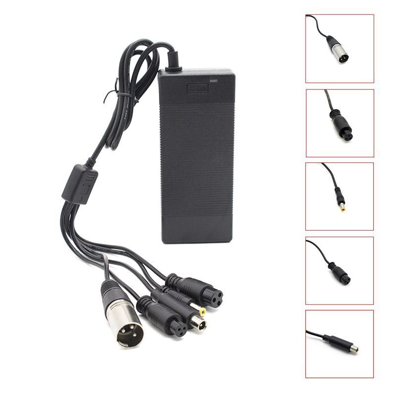 incarcator universal baterie trotineta electrica 36v 2a connector gx16 gx12 dc55mm dc8mm xlr