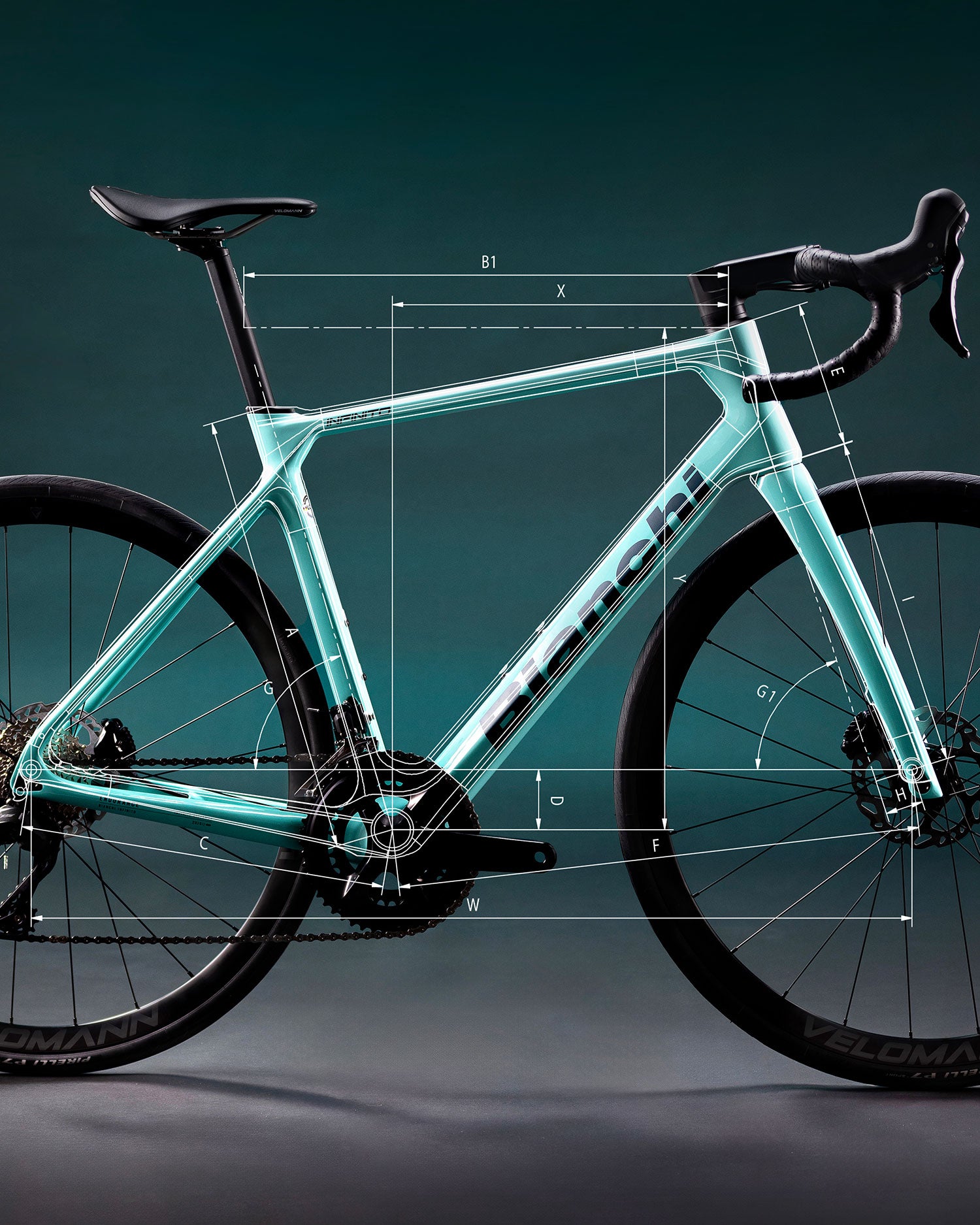 Bicicletă șosea BIANCHI INFINITO - 105 - Carbon