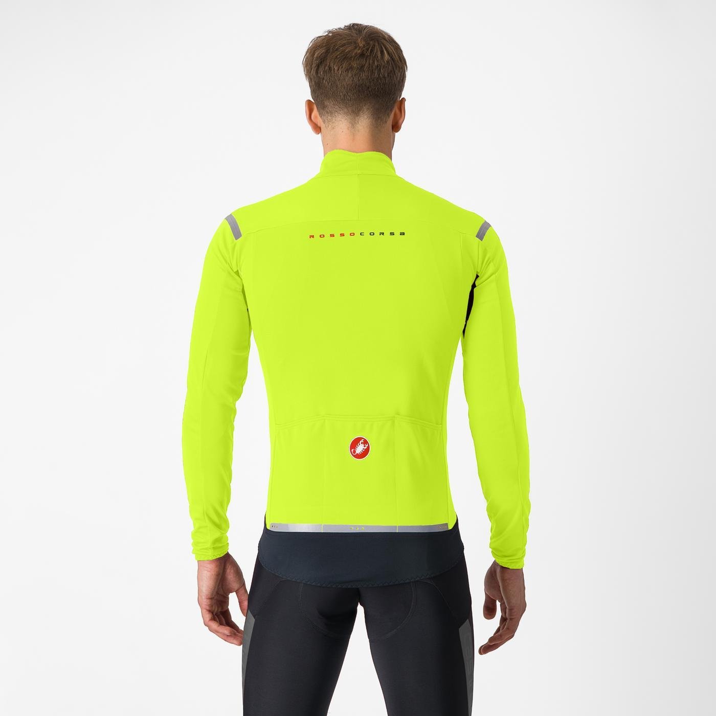 Jacheta Castelli Perfetto RoS 2 Galben Fluo/Argintiu Reflex L