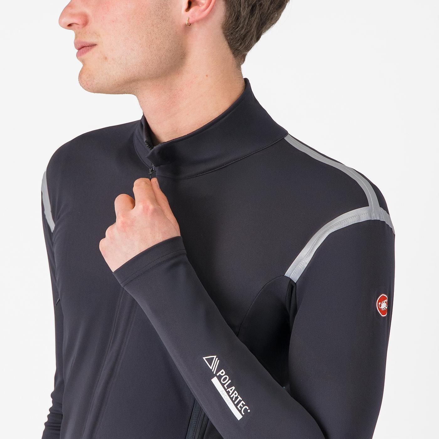Jacheta Castelli Perfetto RoS 3 Negru Deschis/Argintiu Reflex M