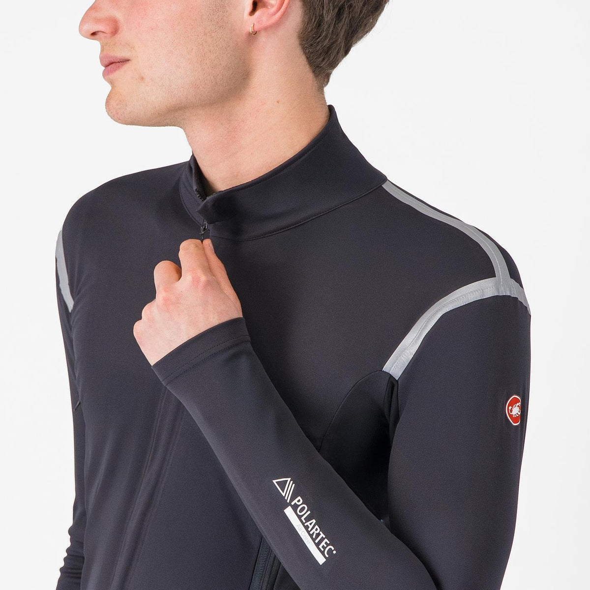 Jacheta Castelli Perfetto RoS 3 Negru Deschis/Argintiu Reflex