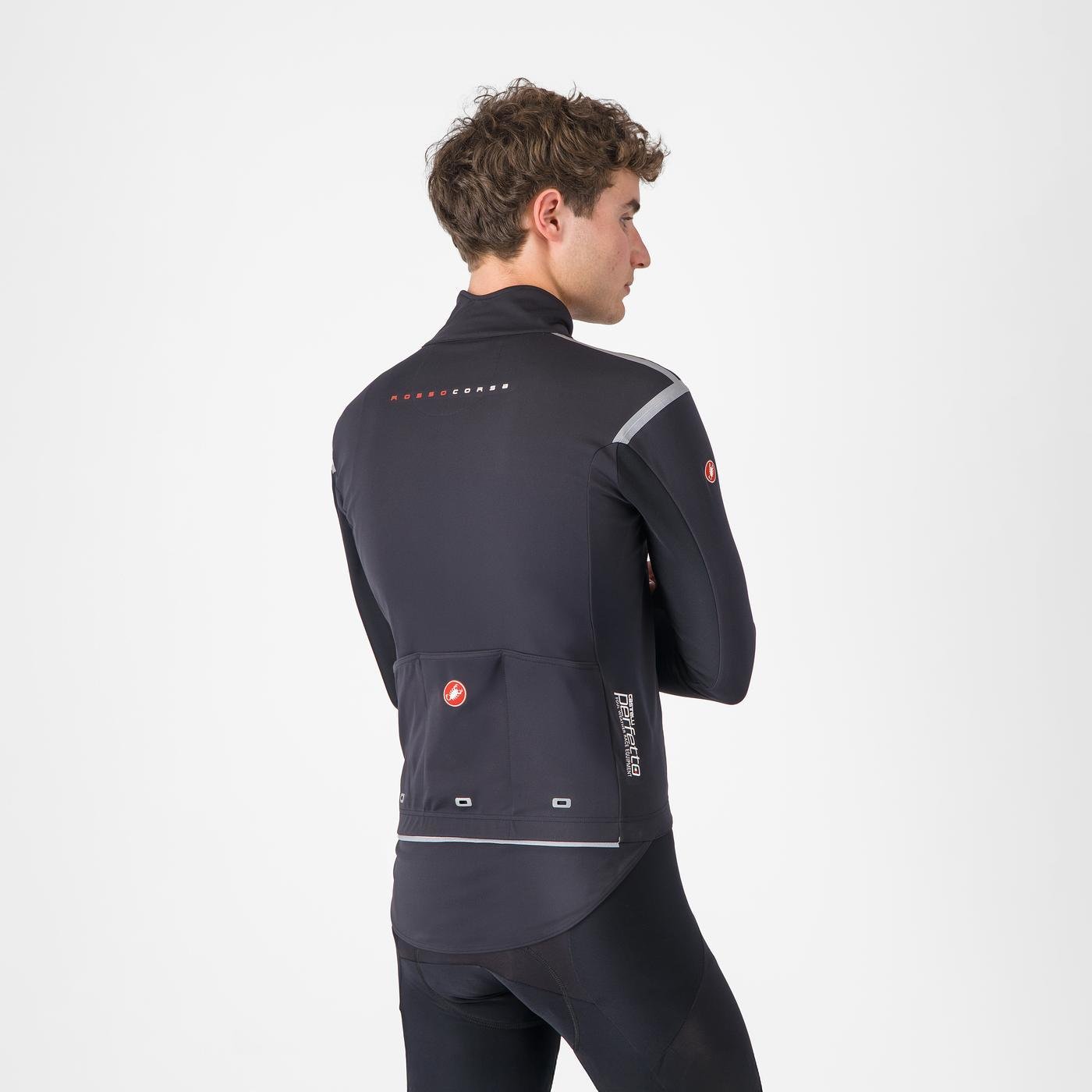 Jacheta Castelli Perfetto RoS 3 Negru Deschis/Argintiu Reflex XXL
