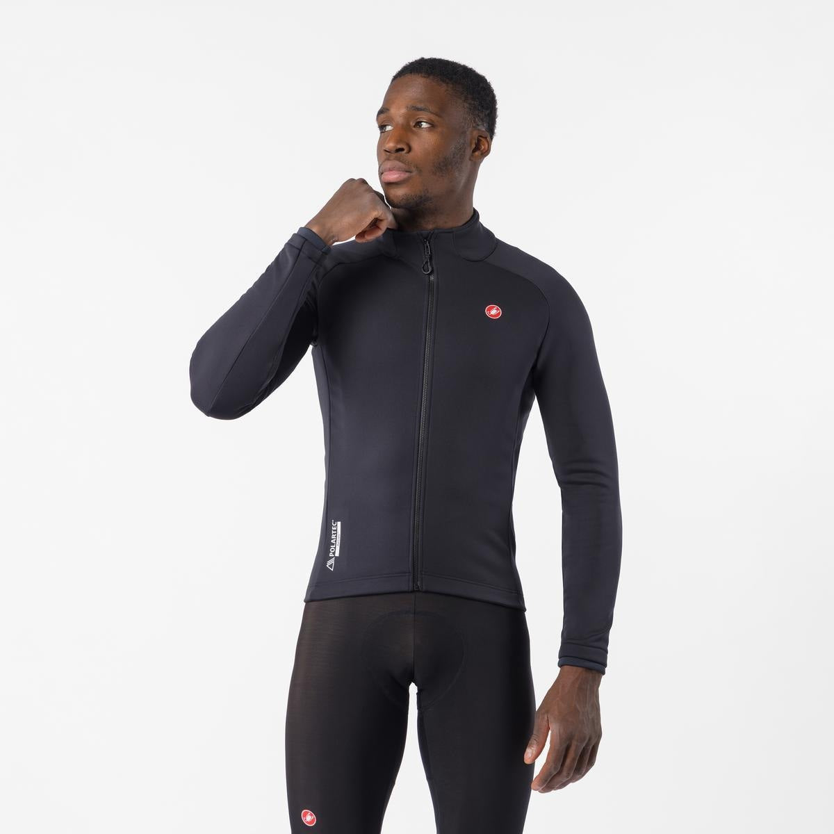 Jacheta ciclism Castelli Competizione, Negru Deschis