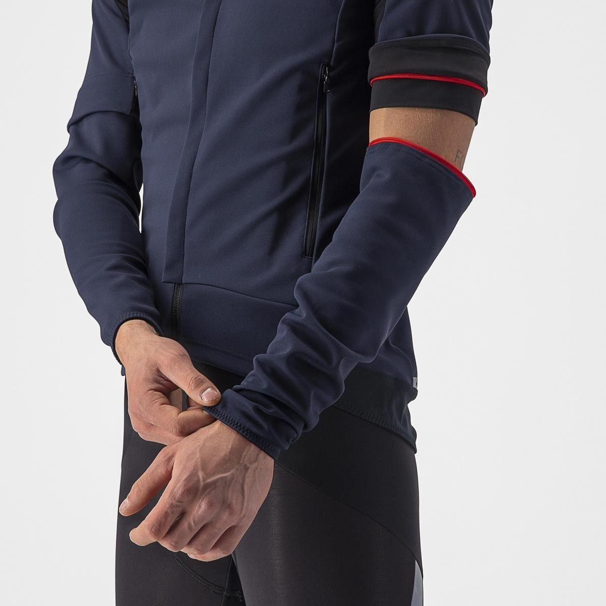 jacheta cu maneci detasabile castelli perfetto ros 2 convertible bleumarin l 5