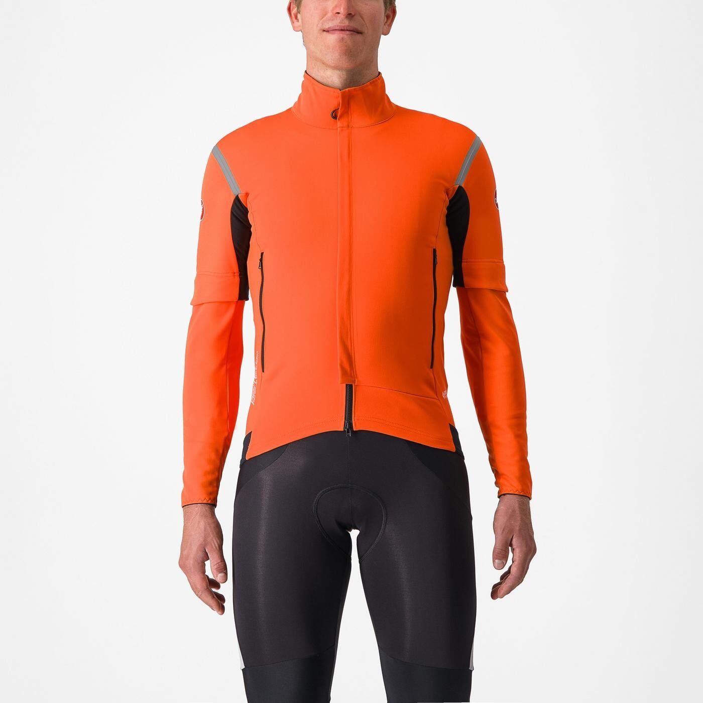 jacheta cu maneci detasabile castelli perfetto ros 2 convertible portocaliu xs