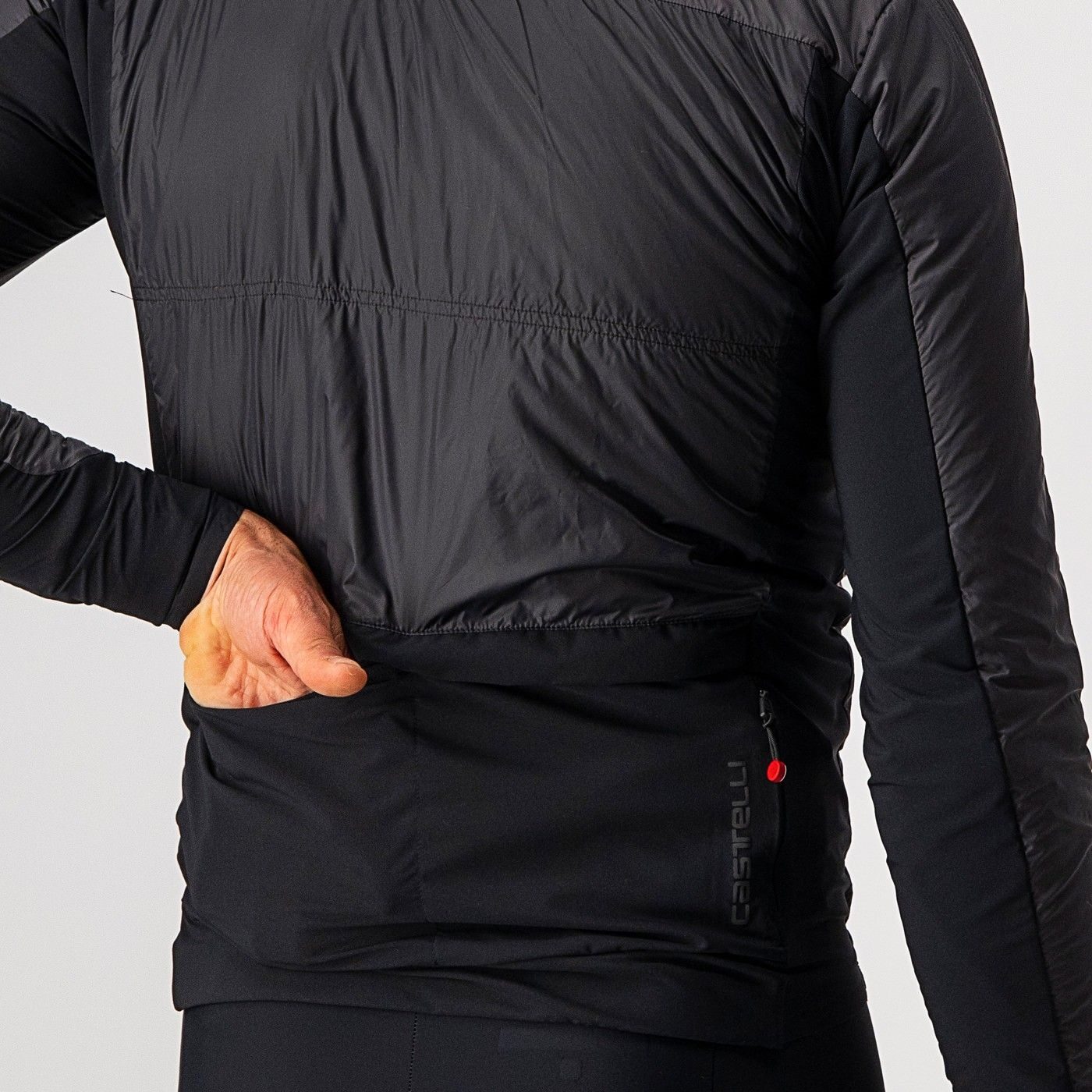 jacheta cu puf castelli unlimited puffy antracit negru xl 2