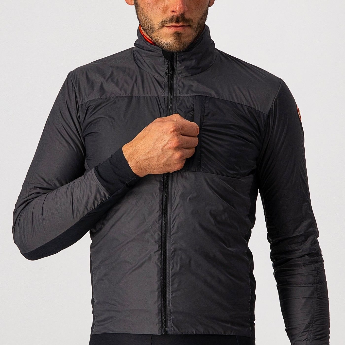 jacheta cu puf castelli unlimited puffy antracit negru xl 3