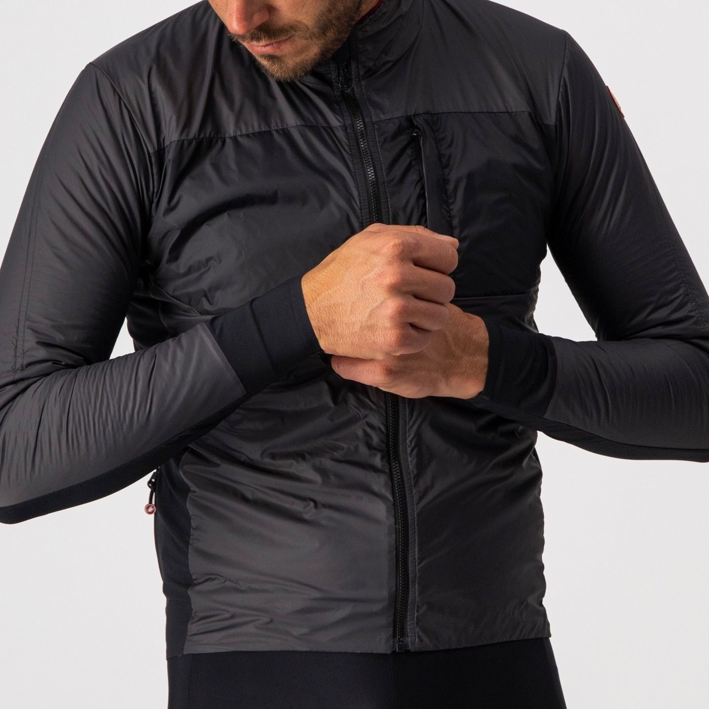 jacheta cu puf castelli unlimited puffy antracit negru xl 4