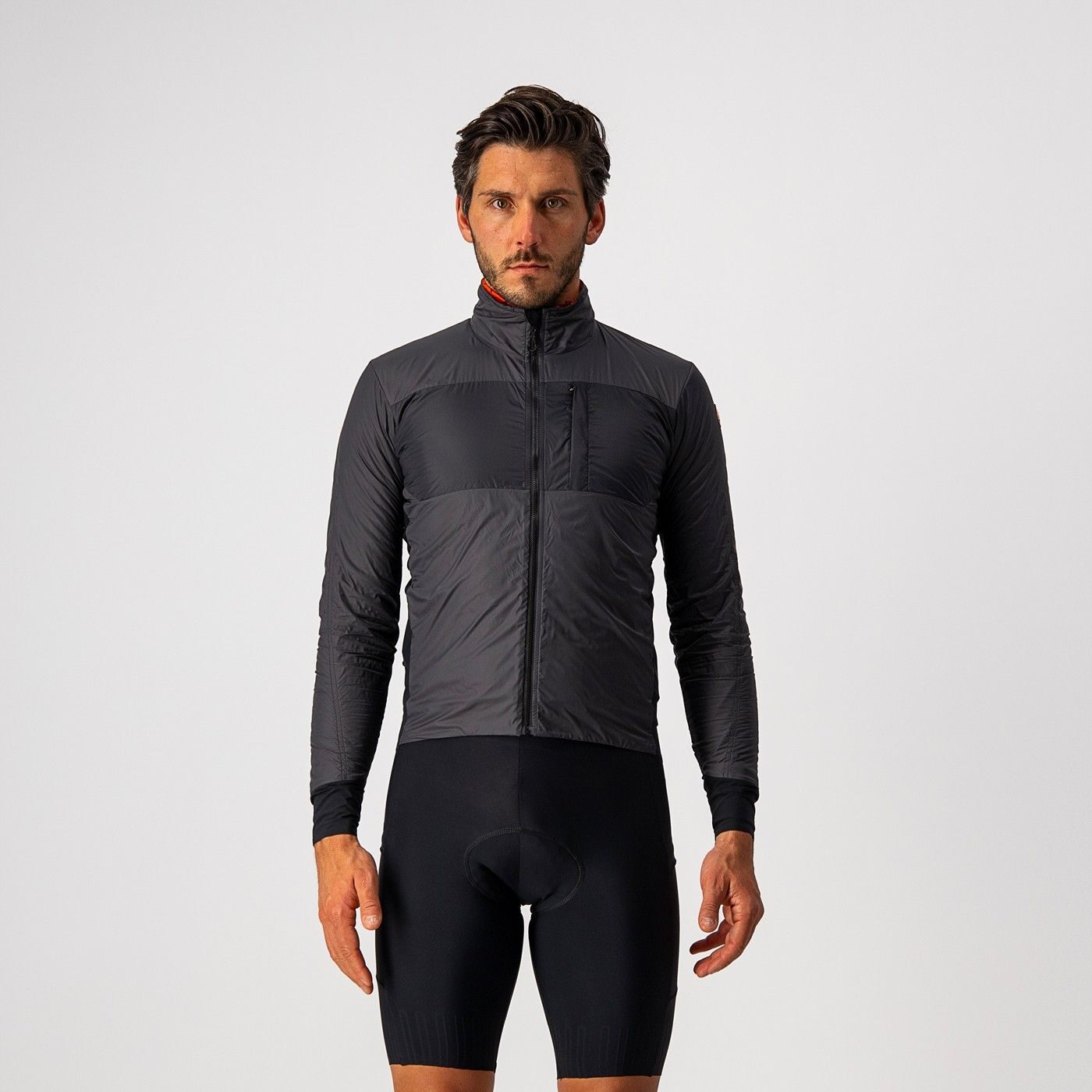 jacheta cu puf castelli unlimited puffy antracit negru xl