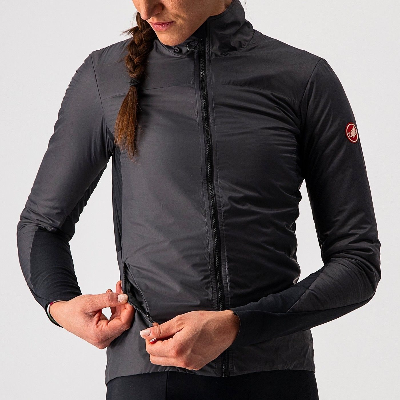 jacheta cu puf castelli unlimited w puffy de dama antracit m 3