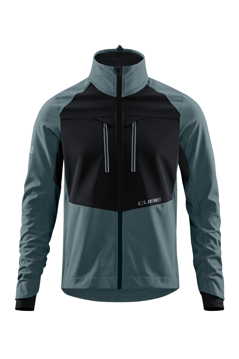 Jachetă CUBE Blackline Softshell Jacket Safety Black N Grey
