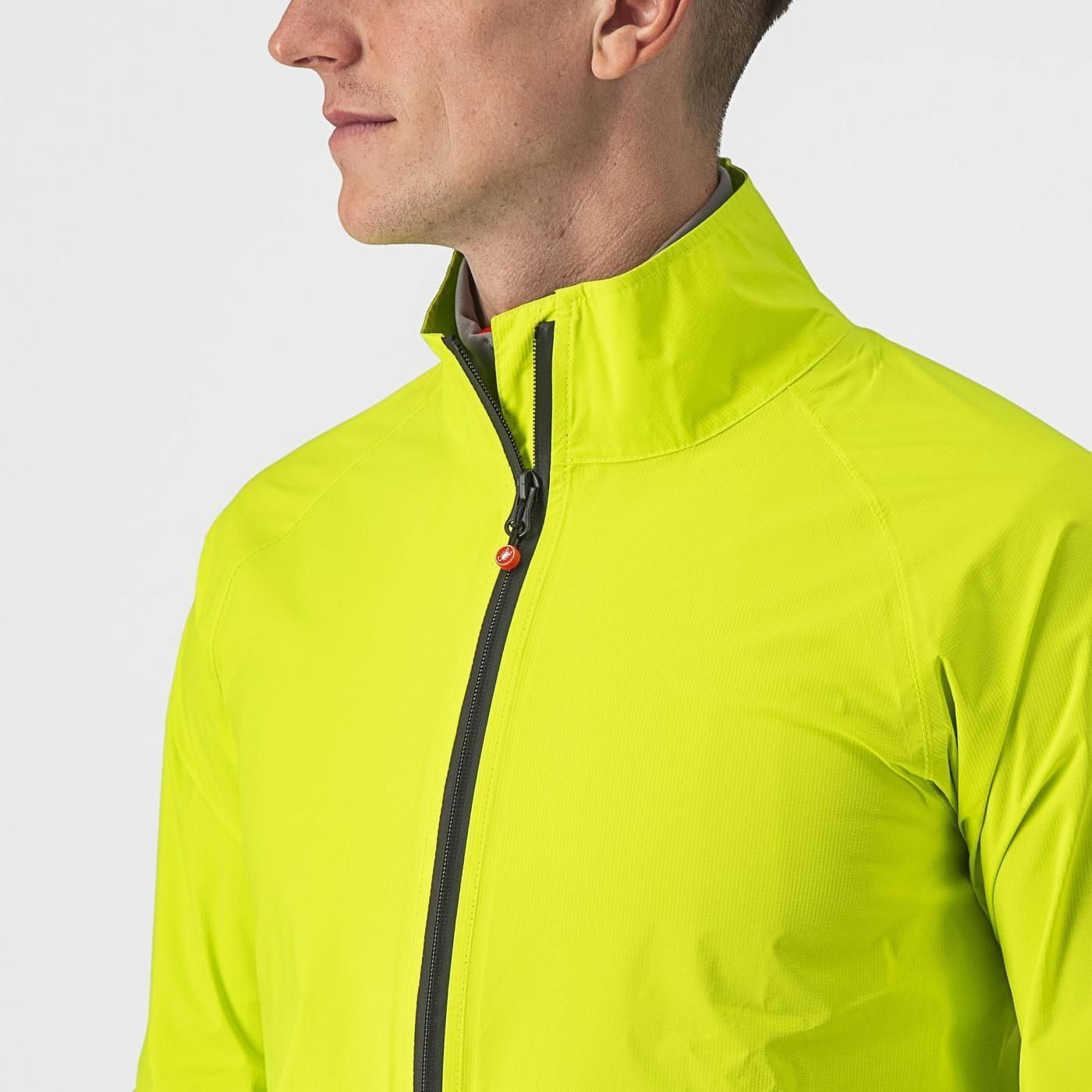 jacheta de ploaie castelli emergency 2 rain galben fluo xl 2