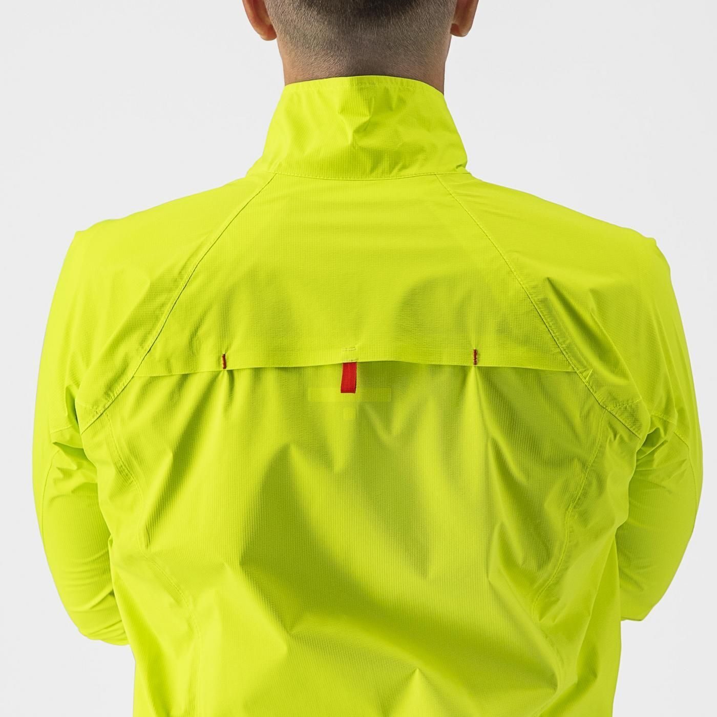 jacheta de ploaie castelli emergency 2 rain galben fluo xl 3