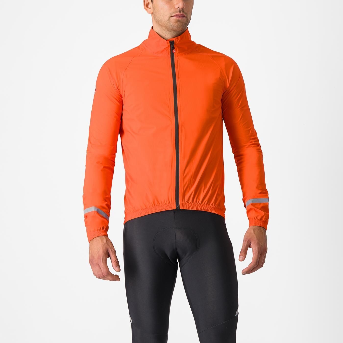 jacheta de ploaie castelli emergency 2 rain portocaliu xxxl