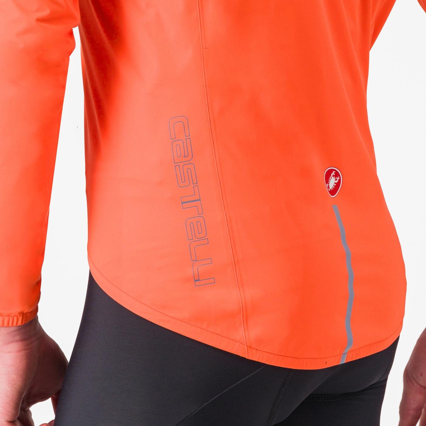 Jacheta de ploaie Castelli Emergency 3 Portocaliu Briliant XXL