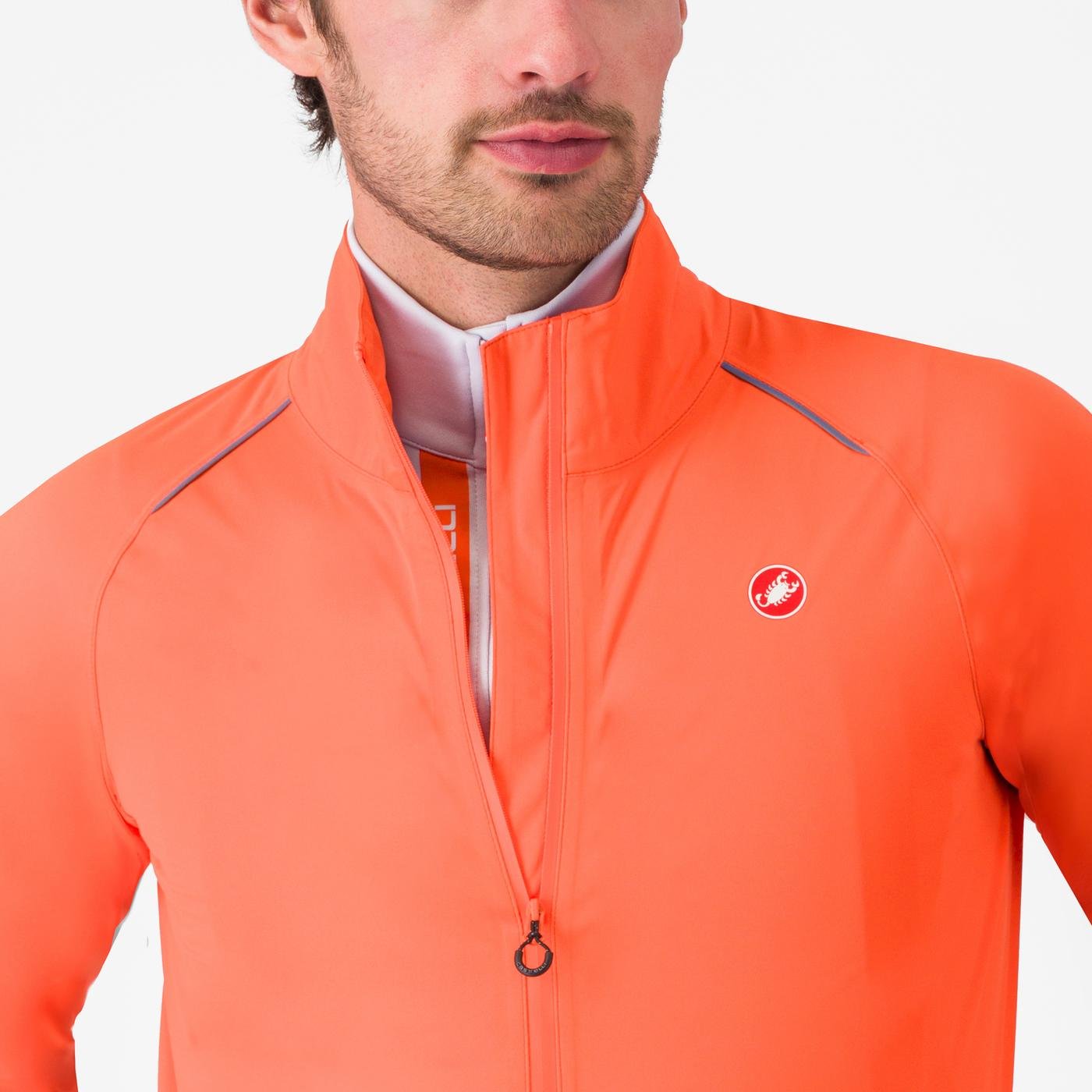 Jacheta de ploaie Castelli Emergency 3 Portocaliu Briliant XXXL