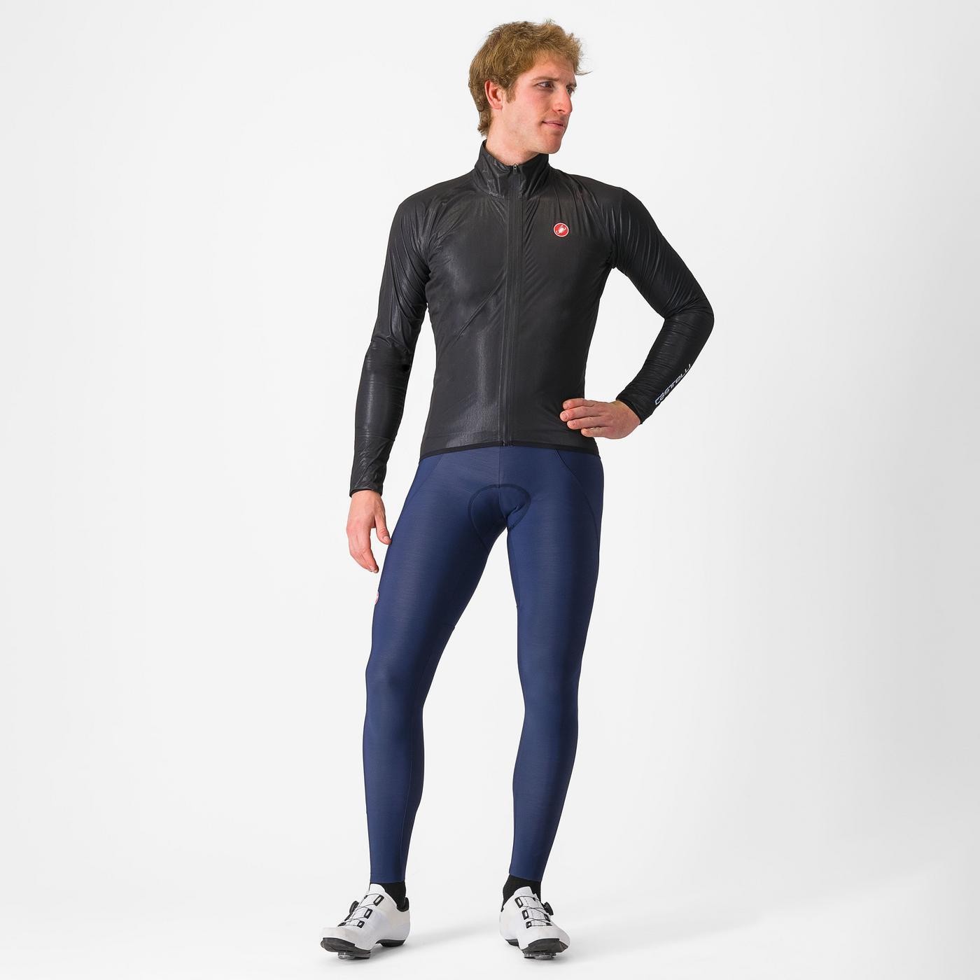 Jacheta de ploaie Castelli Squall Shell, pentru barbati, negru deschis/gri argintiu, XS