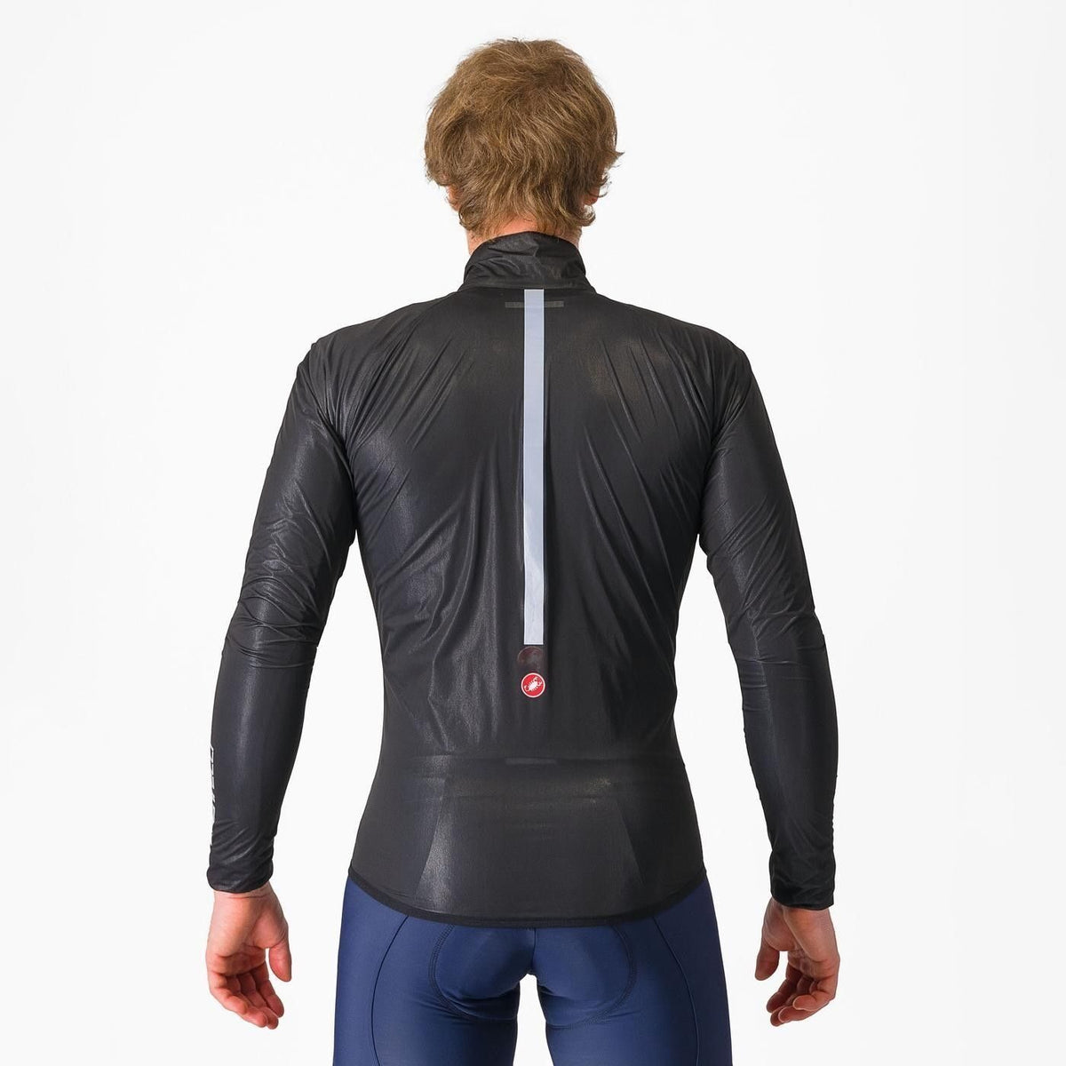 Jacheta de ploaie Castelli Squall Shell, pentru barbati, negru deschis/gri argintiu