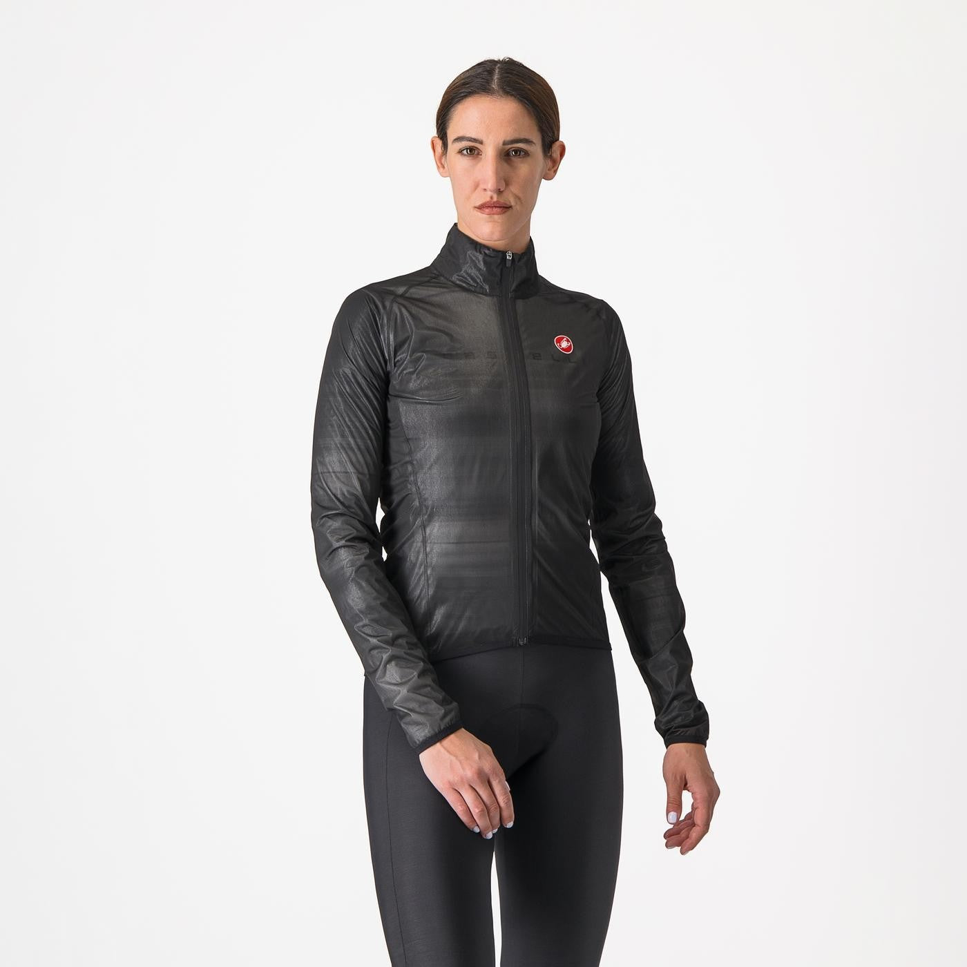Jacheta de ploaie Castelli Squall Shell W, pentru femei, negru deschis/gri argintiu, L