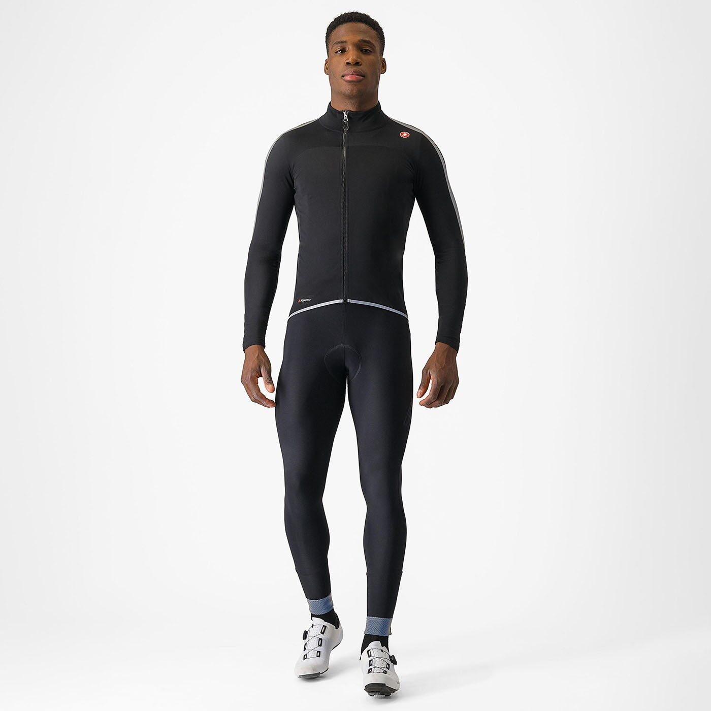 jacheta de ploaie castelli ultra rain cape pentru barbati negru argintiu reflex m 2