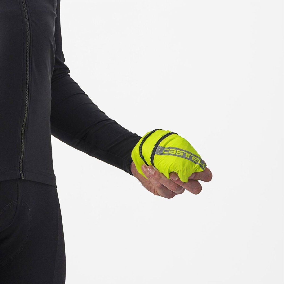 Jacheta de vant Castelli Squadra Stretch, pentru barbati, lime electric/gri inchis, XXXL