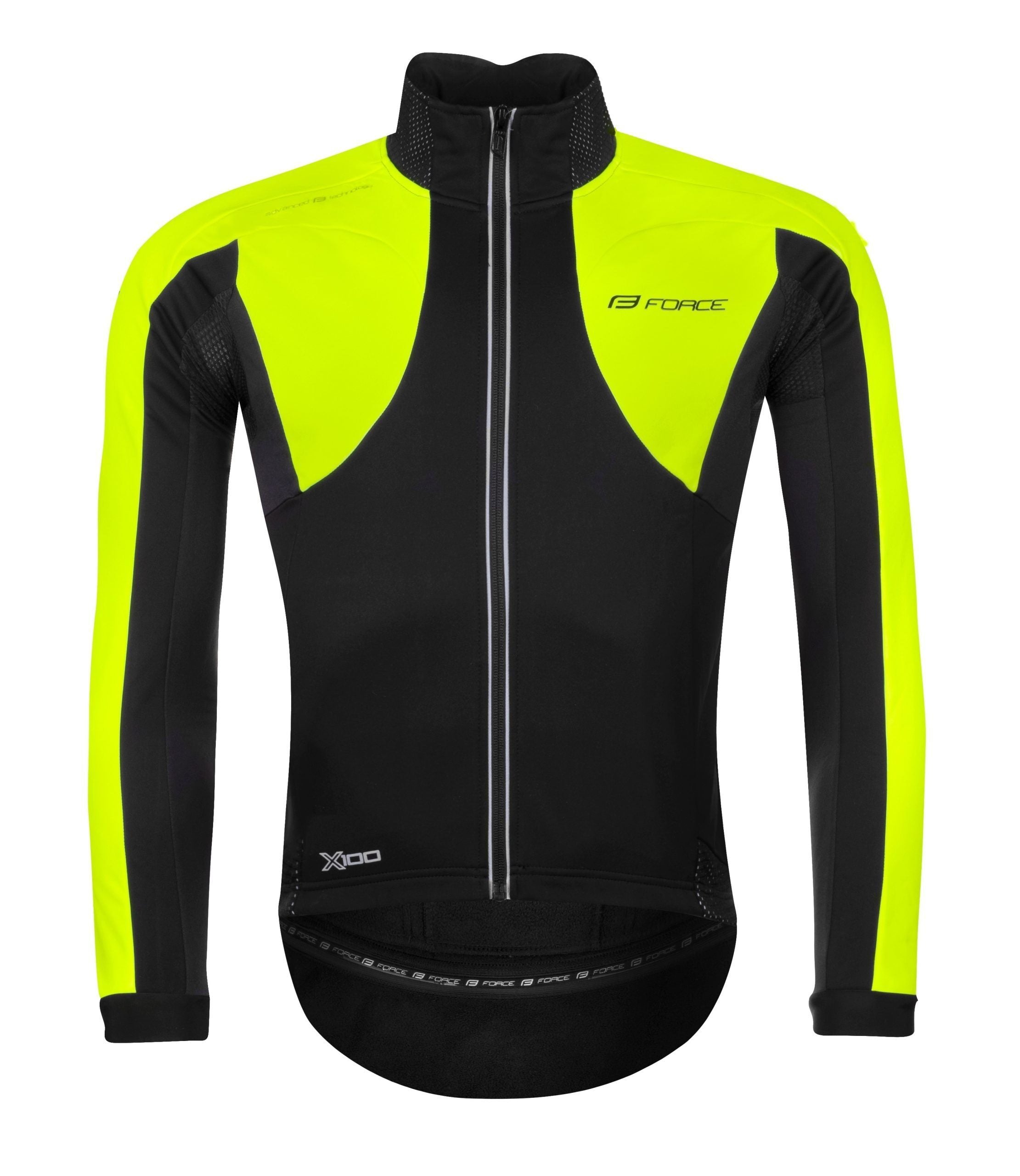 jacheta force x100 pentru iarna negru fluo xl scaled