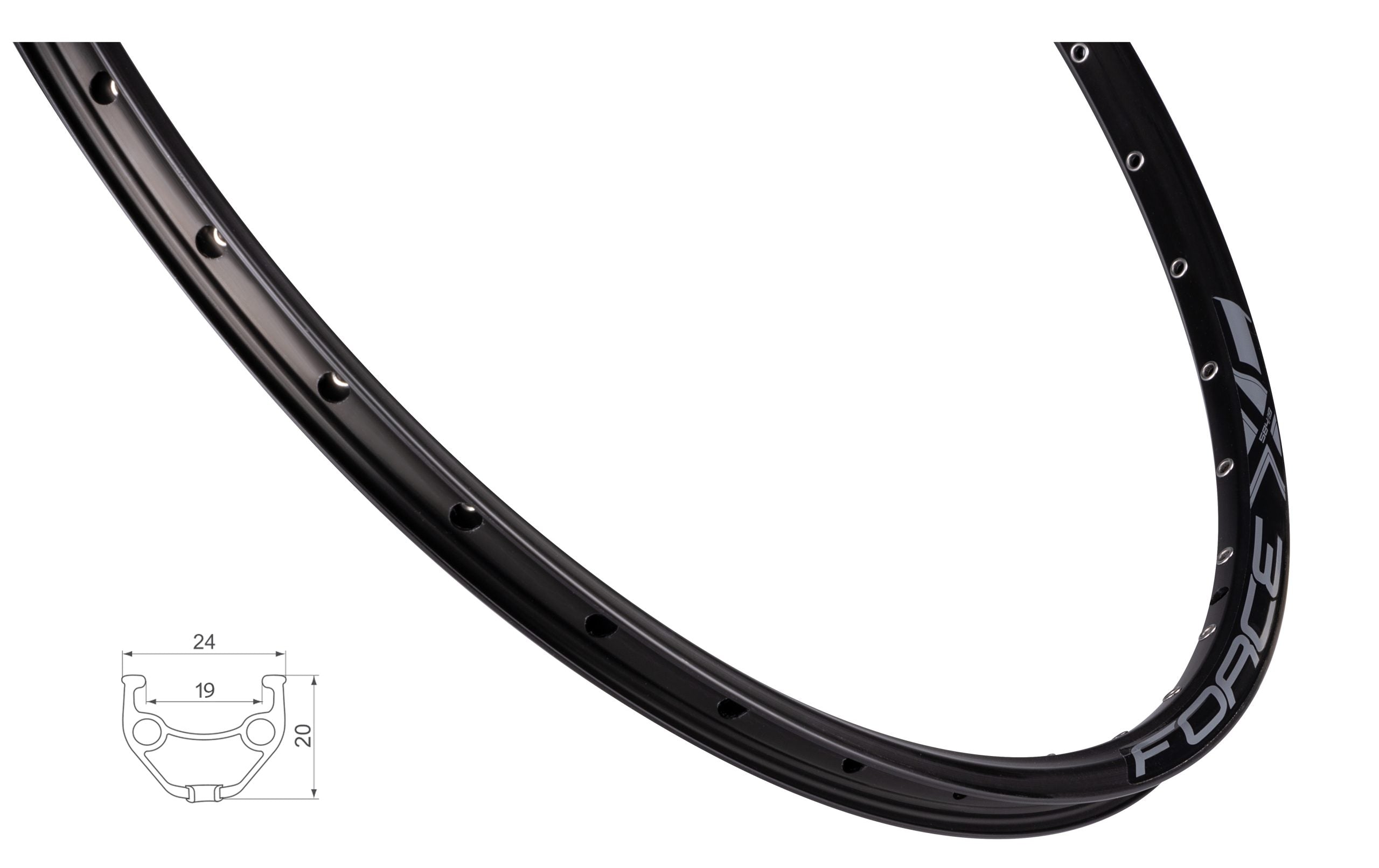 Janta Force XC BASIC DISC 584x19, 32H, negru