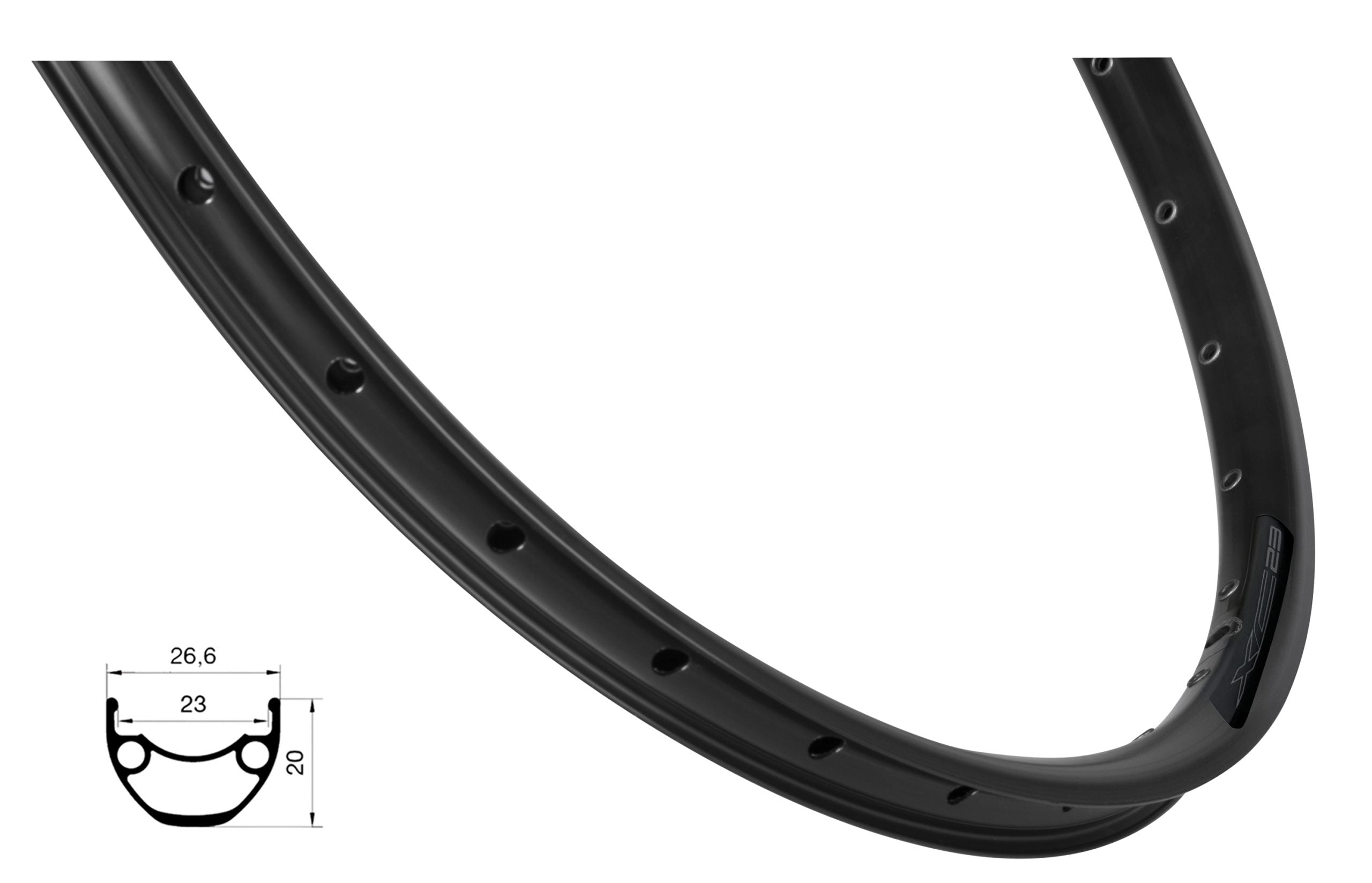Janta Force XC DISC 584x23, 32H, negru
