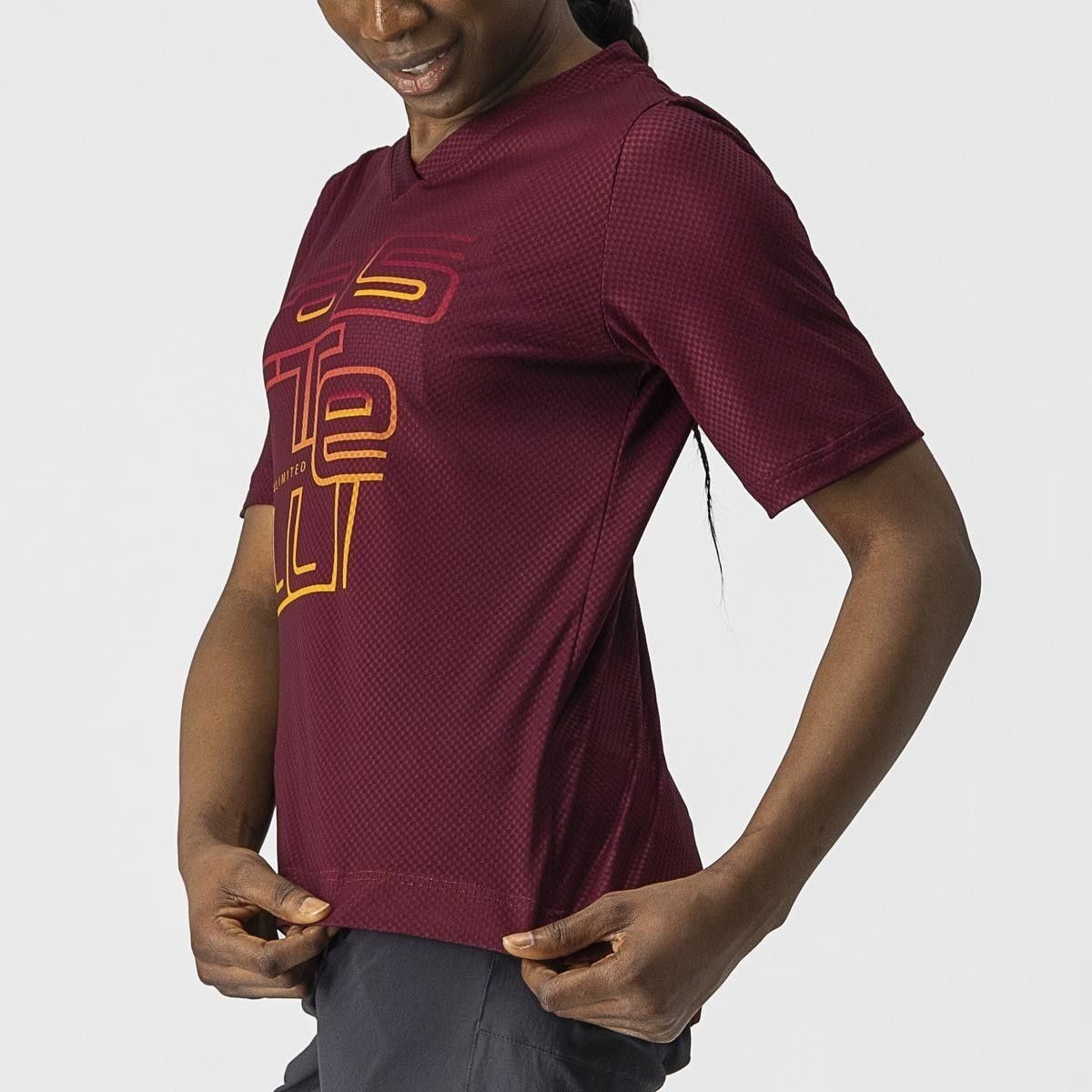 jersey castelli trail tech w de dama visiniu xs 3