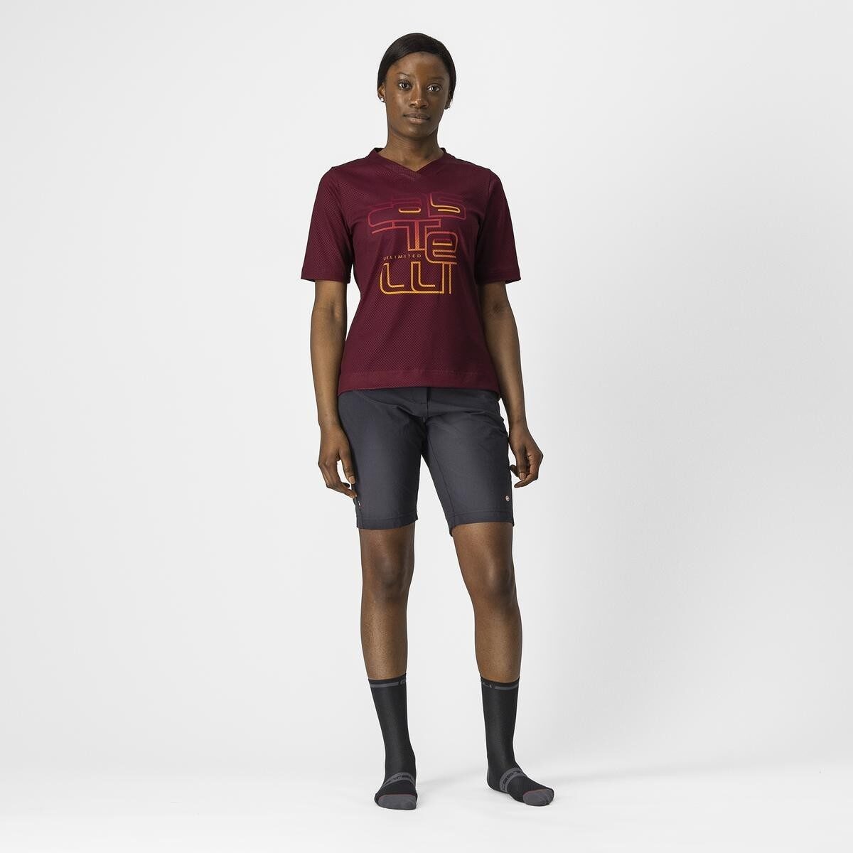 jersey castelli trail tech w de dama visiniu xs 4